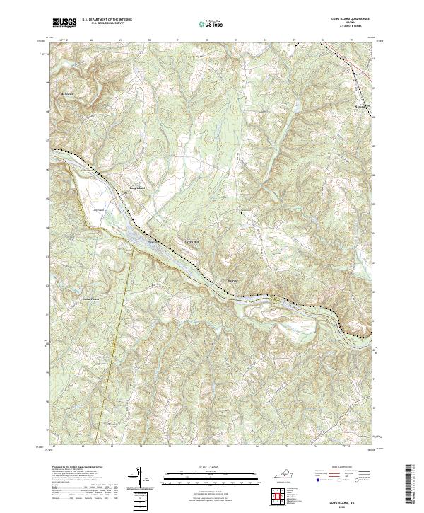 Long Island topographic map thumbnail