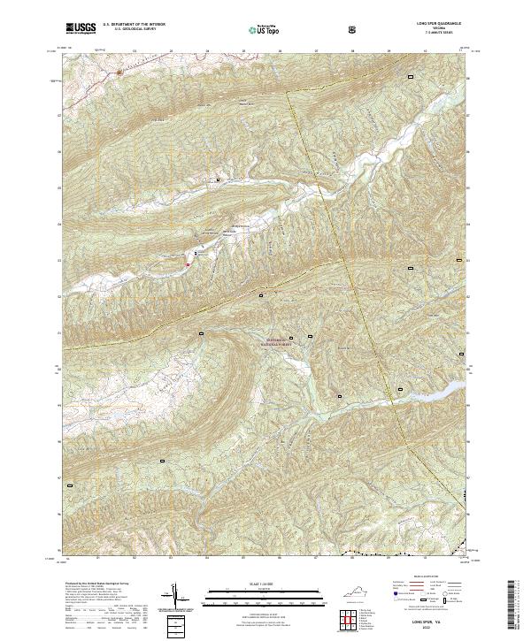Long Spur topographic map thumbnail
