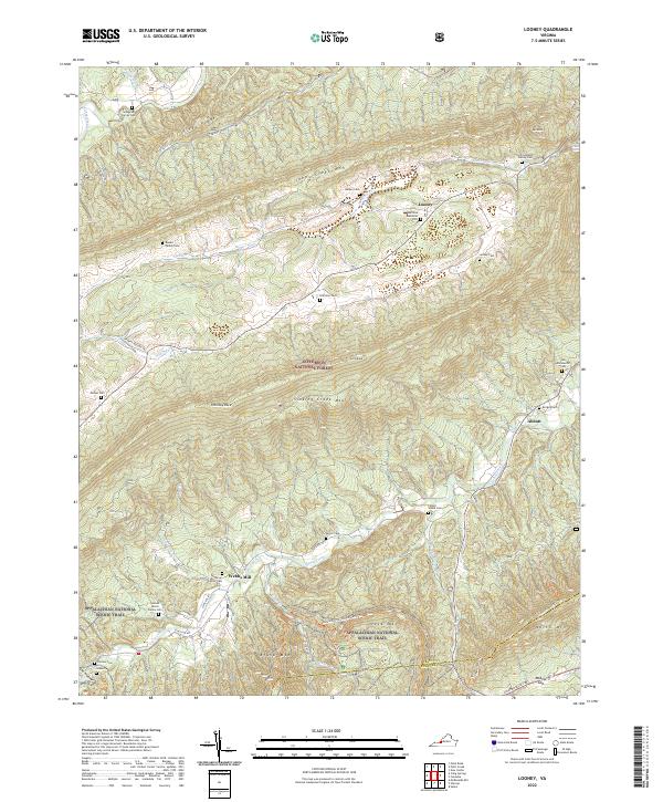 Looney topographic map thumbnail