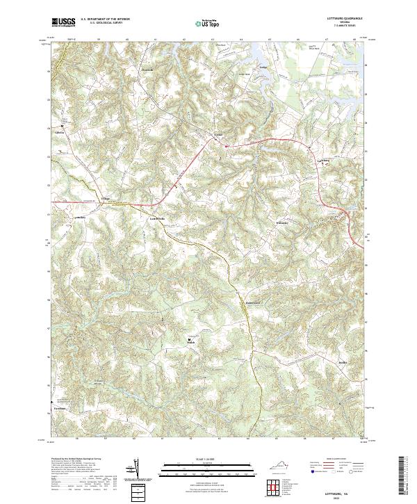 Lottsburg topographic map thumbnail