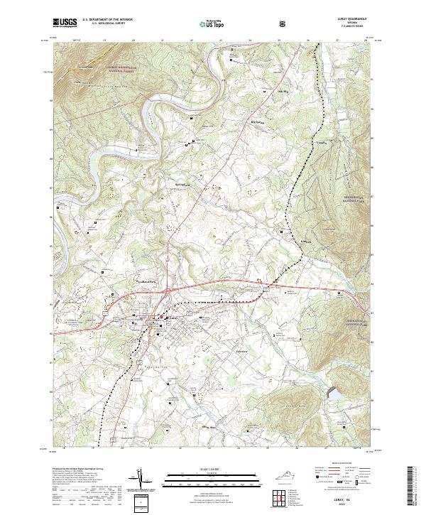 Luray topographic map thumbnail