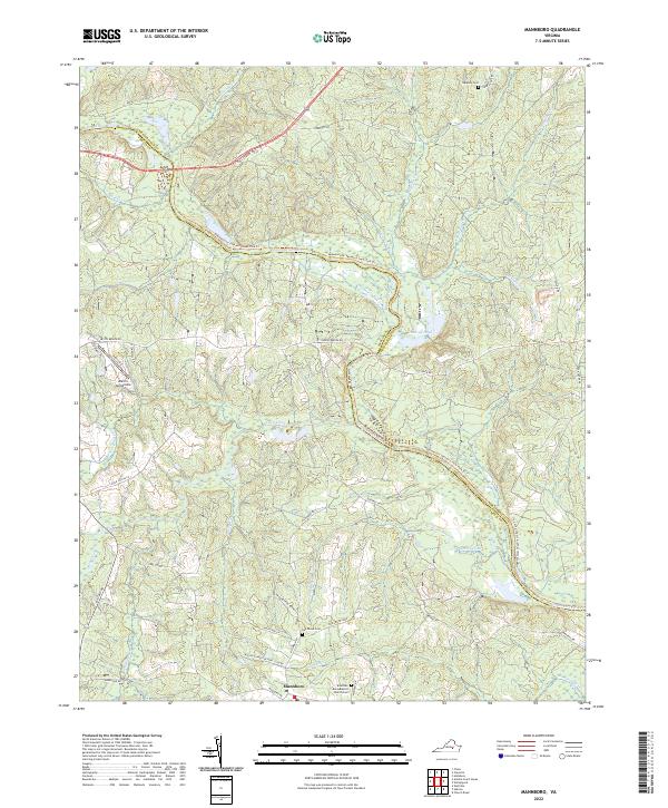 Mannboro topographic map thumbnail