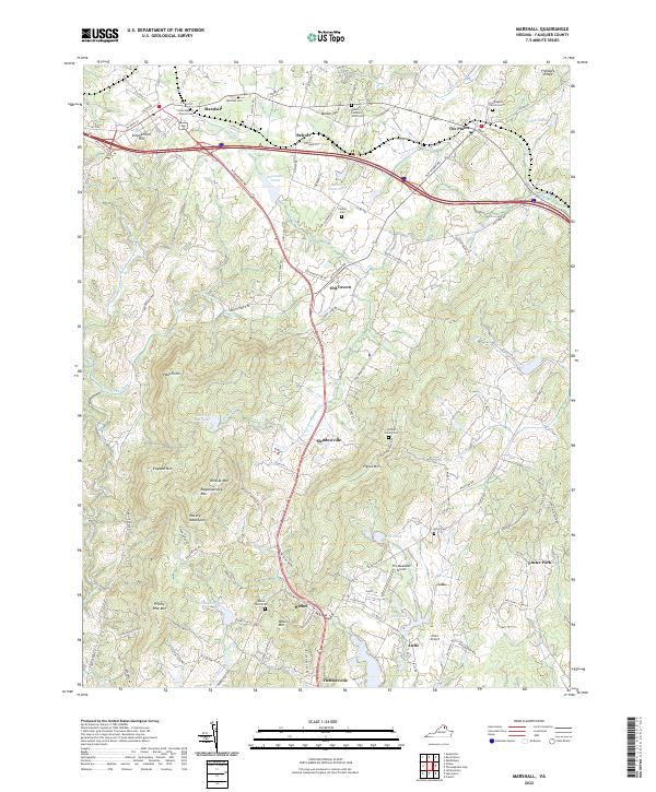Marshall topographic map thumbnail