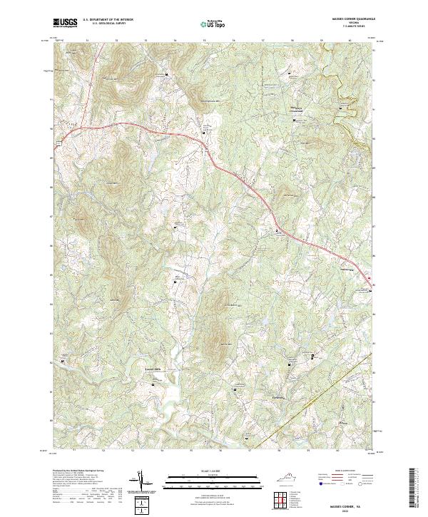 Massies Corner topographic map thumbnail