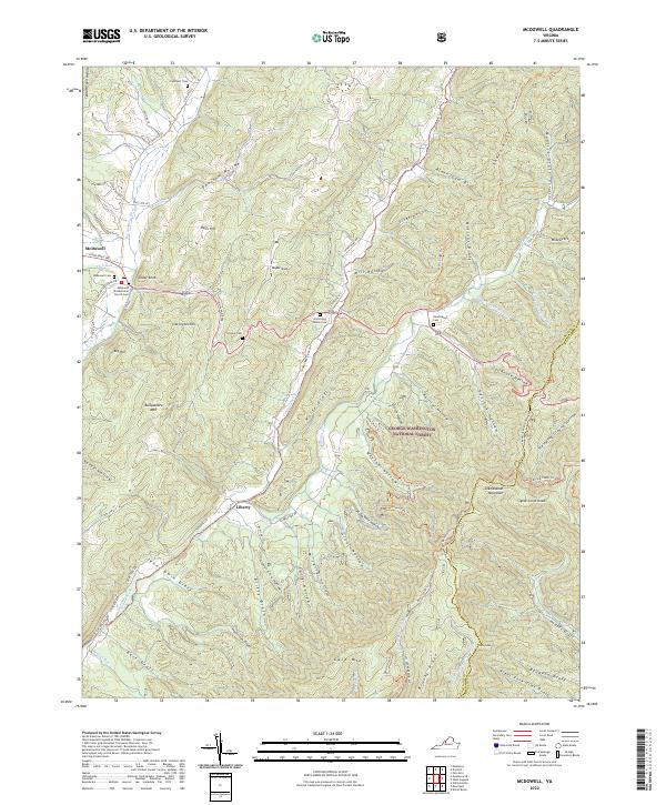 McDowell topographic map thumbnail