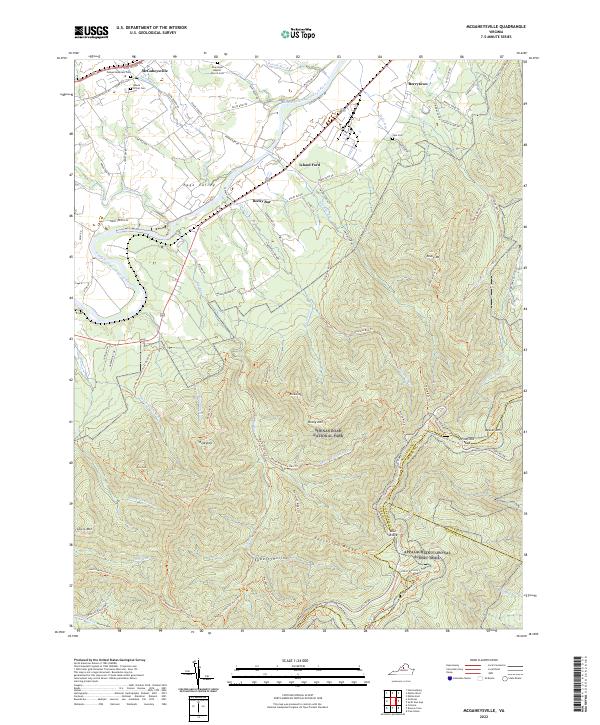 McGaheysville topographic map thumbnail