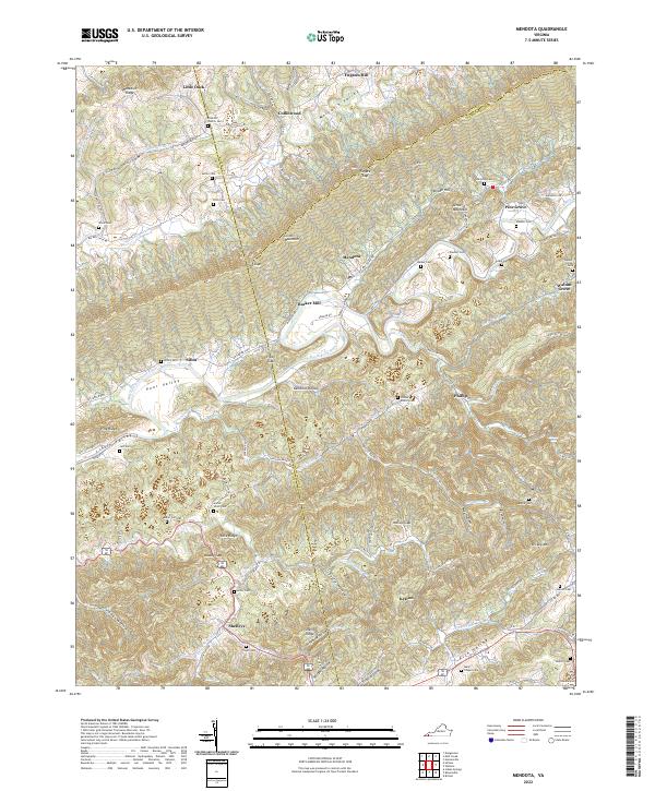 Mendota topographic map thumbnail
