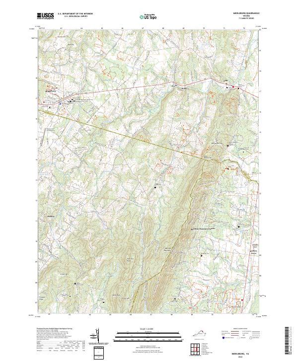 Middleburg topographic map thumbnail