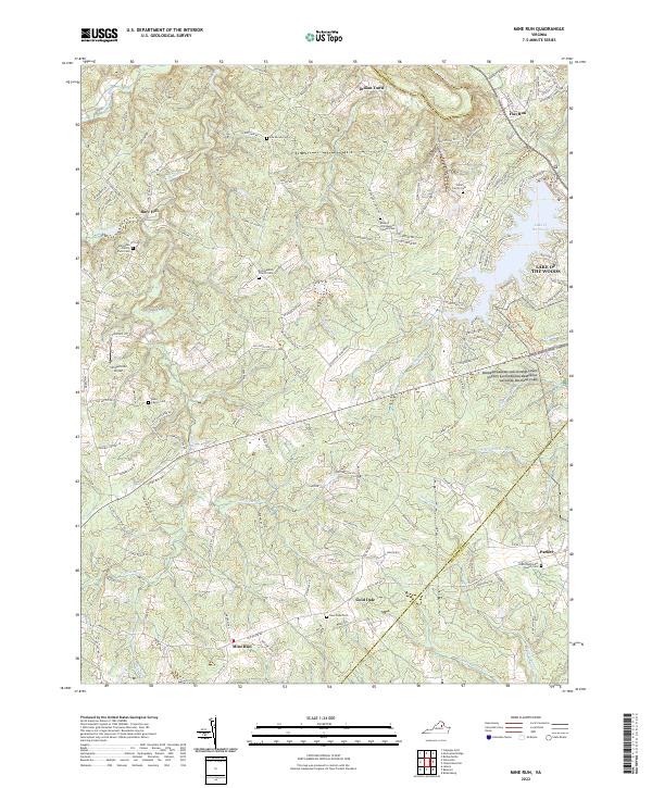 Mine Run topographic map thumbnail