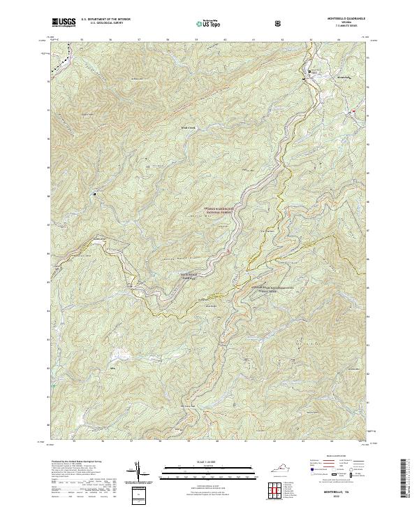 Montebello topographic map thumbnail