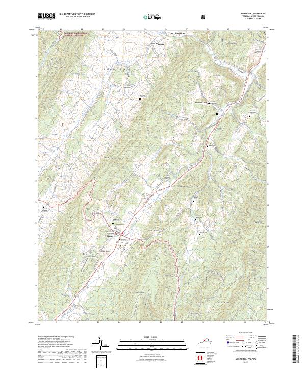 Monterey topographic map thumbnail