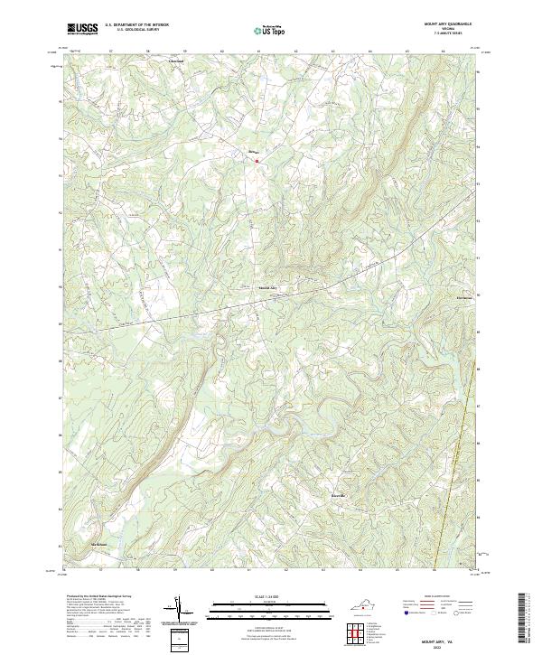 Mount Airy topographic map thumbnail