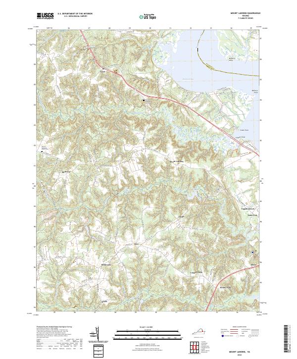 Mount Landing topographic map thumbnail