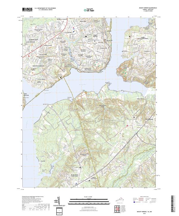 Mount Vernon topographic map thumbnail