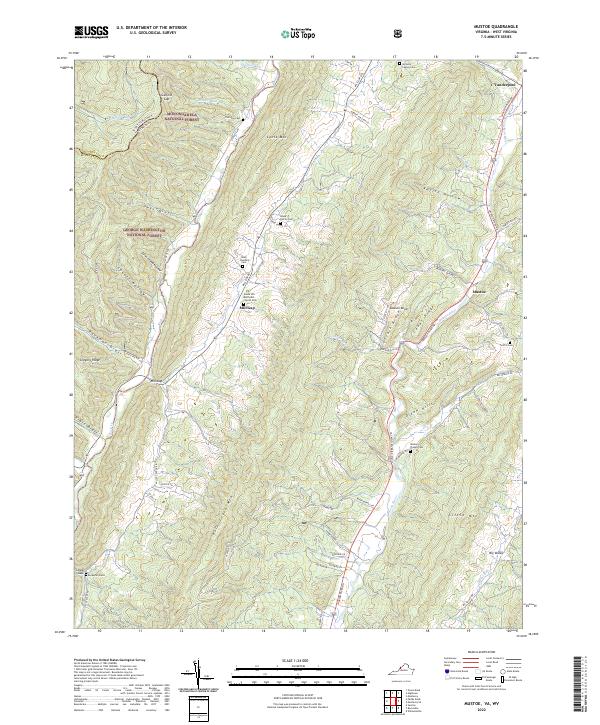 Mustoe topographic map thumbnail