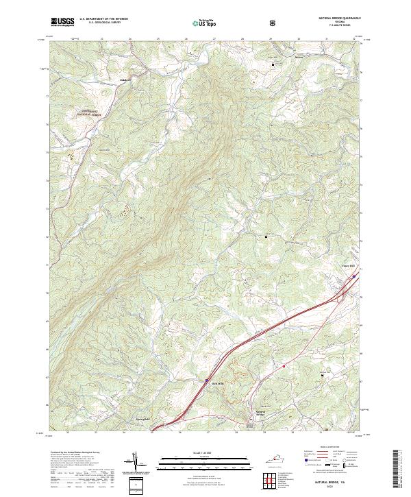 Natural Bridge topographic map thumbnail
