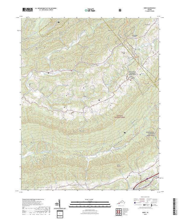 Nebo topographic map thumbnail