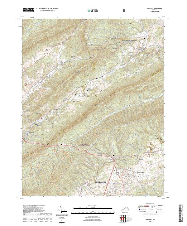 Newport topographic map thumbnail