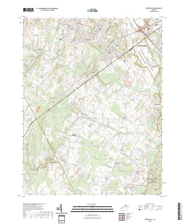 Nokesville topographic map thumbnail