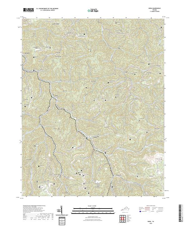 Nora topographic map thumbnail