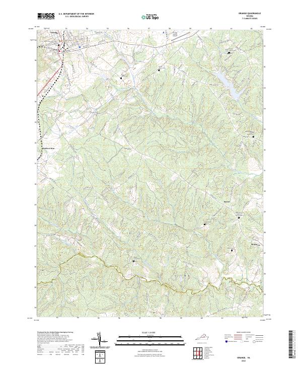 Orange topographic map thumbnail