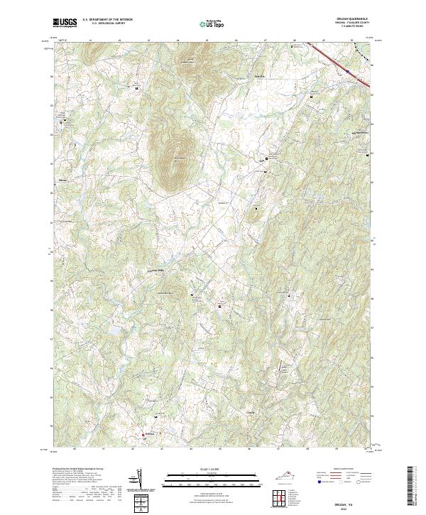 Orlean topographic map thumbnail