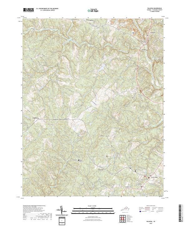Palmyra topographic map thumbnail