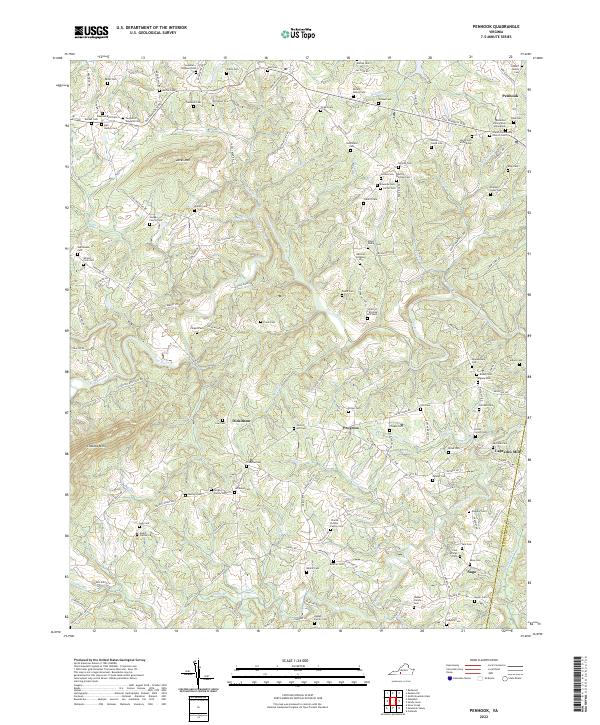 Penhook topographic map thumbnail