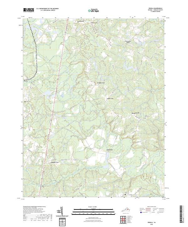 Penola topographic map thumbnail