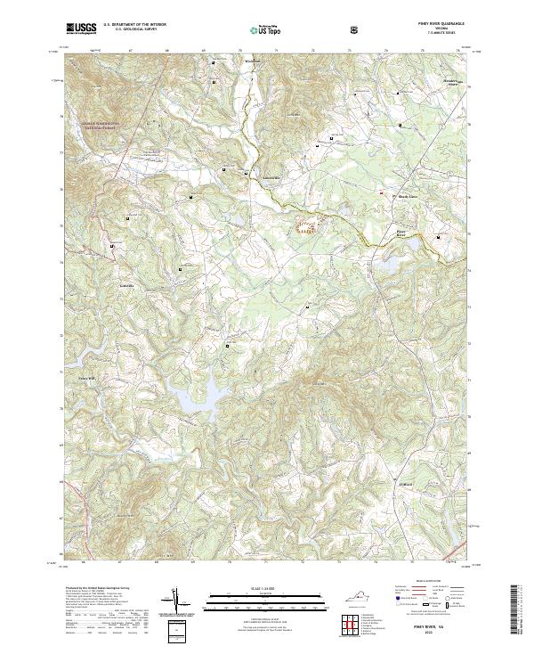 Piney River topographic map thumbnail
