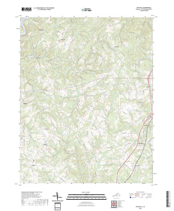 Pittsville topographic map thumbnail