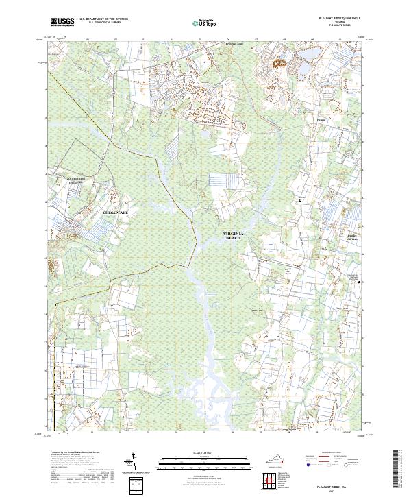 Pleasant Ridge topographic map thumbnail