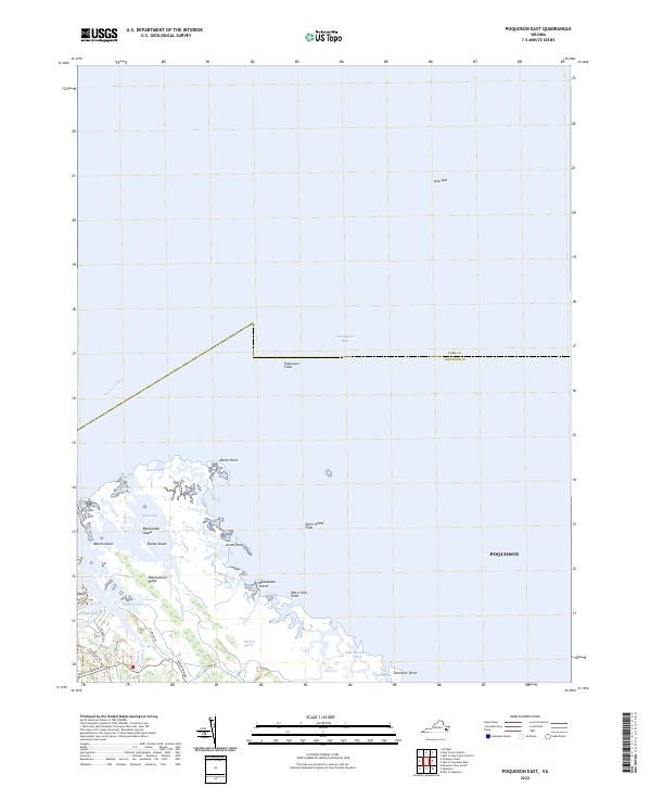 Poquoson East topographic map thumbnail