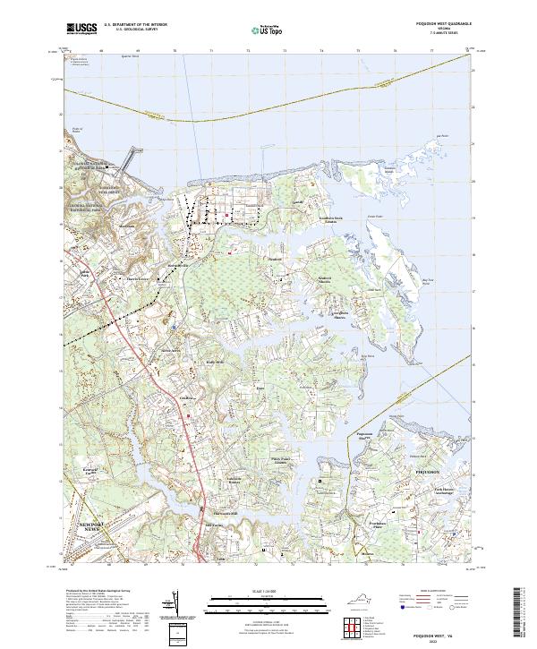 Poquoson West topographic map thumbnail