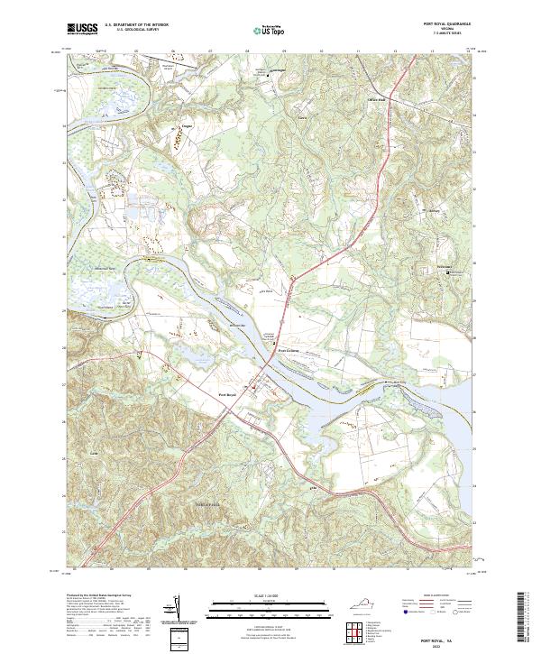Port Royal topographic map thumbnail
