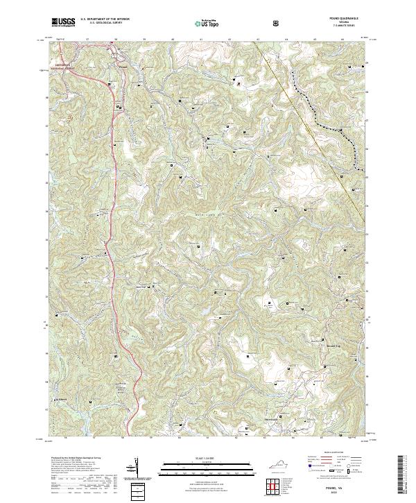 Pound topographic map thumbnail
