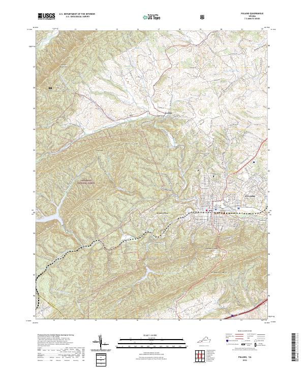 Pulaski topographic map thumbnail