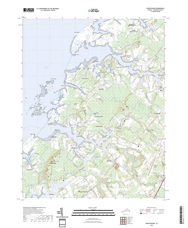 Pungoteague topographic map thumbnail