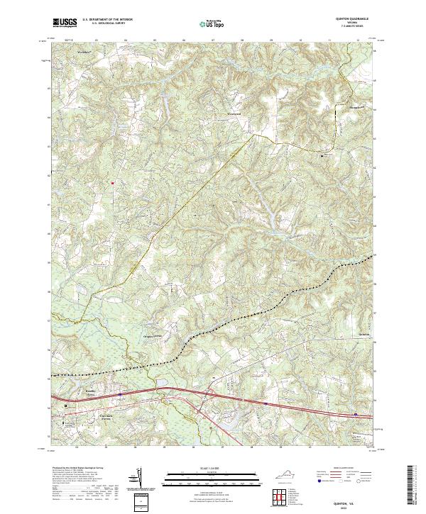 Quinton topographic map thumbnail