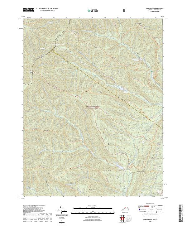 Reddish Knob topographic map thumbnail