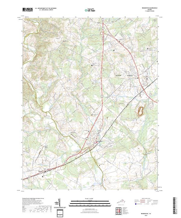 Remington topographic map thumbnail