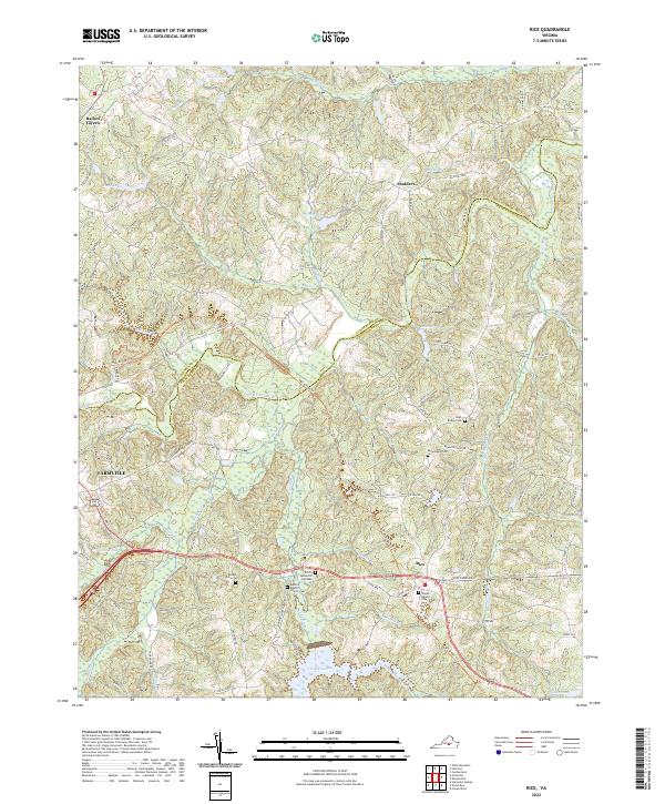Rice topographic map thumbnail