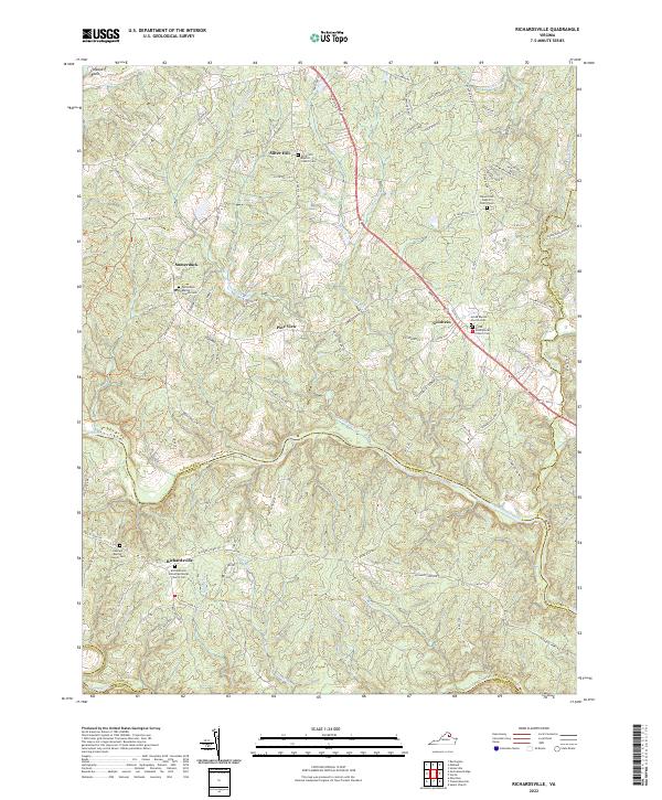 Richardsville topographic map thumbnail
