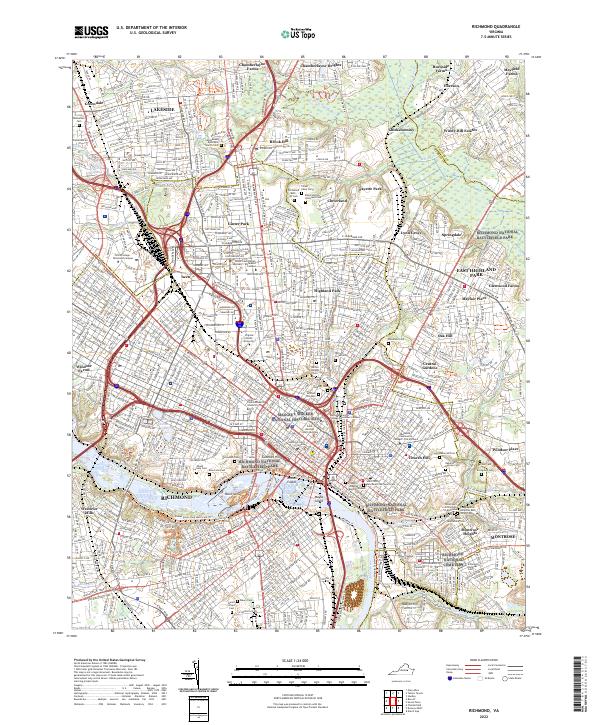 Richmond topographic map thumbnail