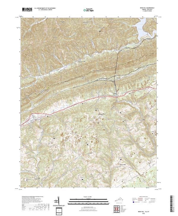 Rose Hill topographic map thumbnail