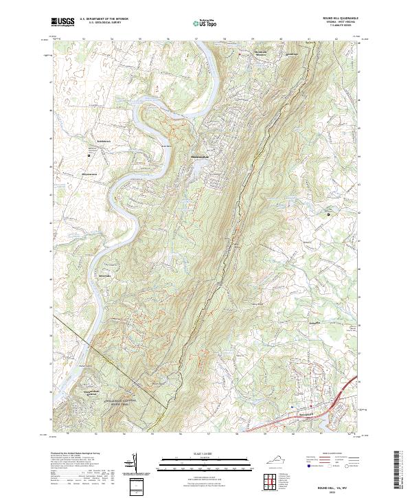 Round Hill topographic map thumbnail