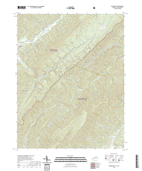 Rucker Gap topographic map thumbnail