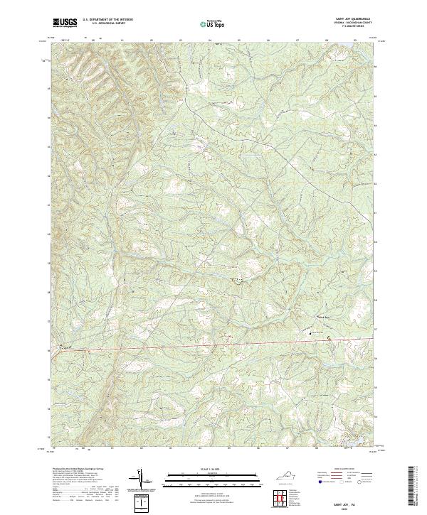 Saint Joy topographic map thumbnail