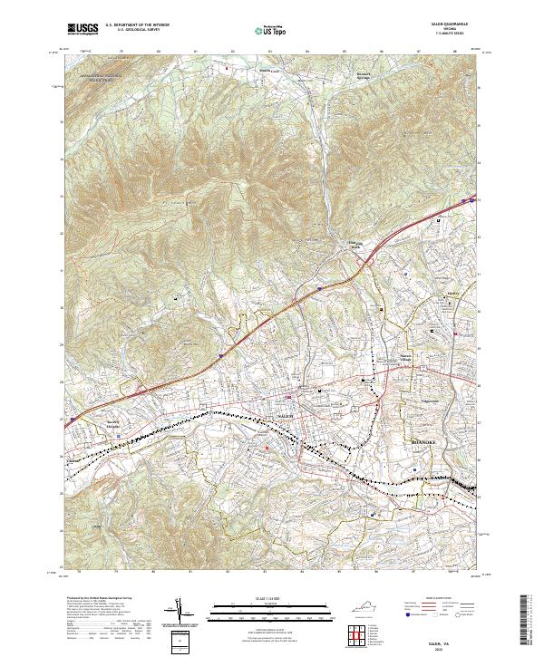 Salem topographic map thumbnail