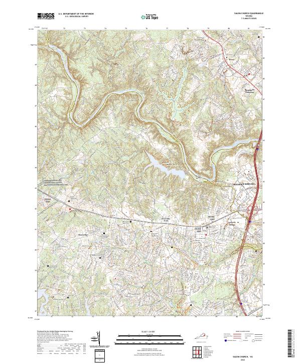 Salem Church topographic map thumbnail